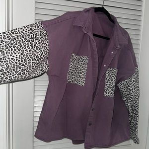 Purple cheetah jacket